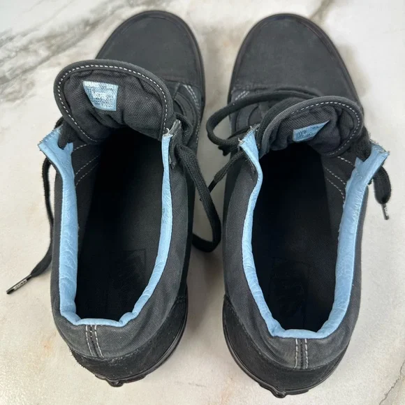 Vans Men's Old Skool Low All Black Canvas Sneakers Skate Tennis Shoes, 11 - Picture 6 of 16